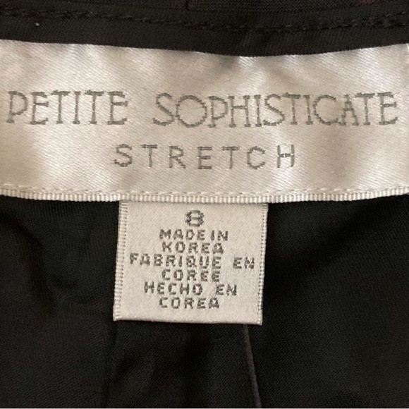 NWT Petite Sophisticate Women's Straight Leg Dress Pants Size 8 - Picture 6 of 10